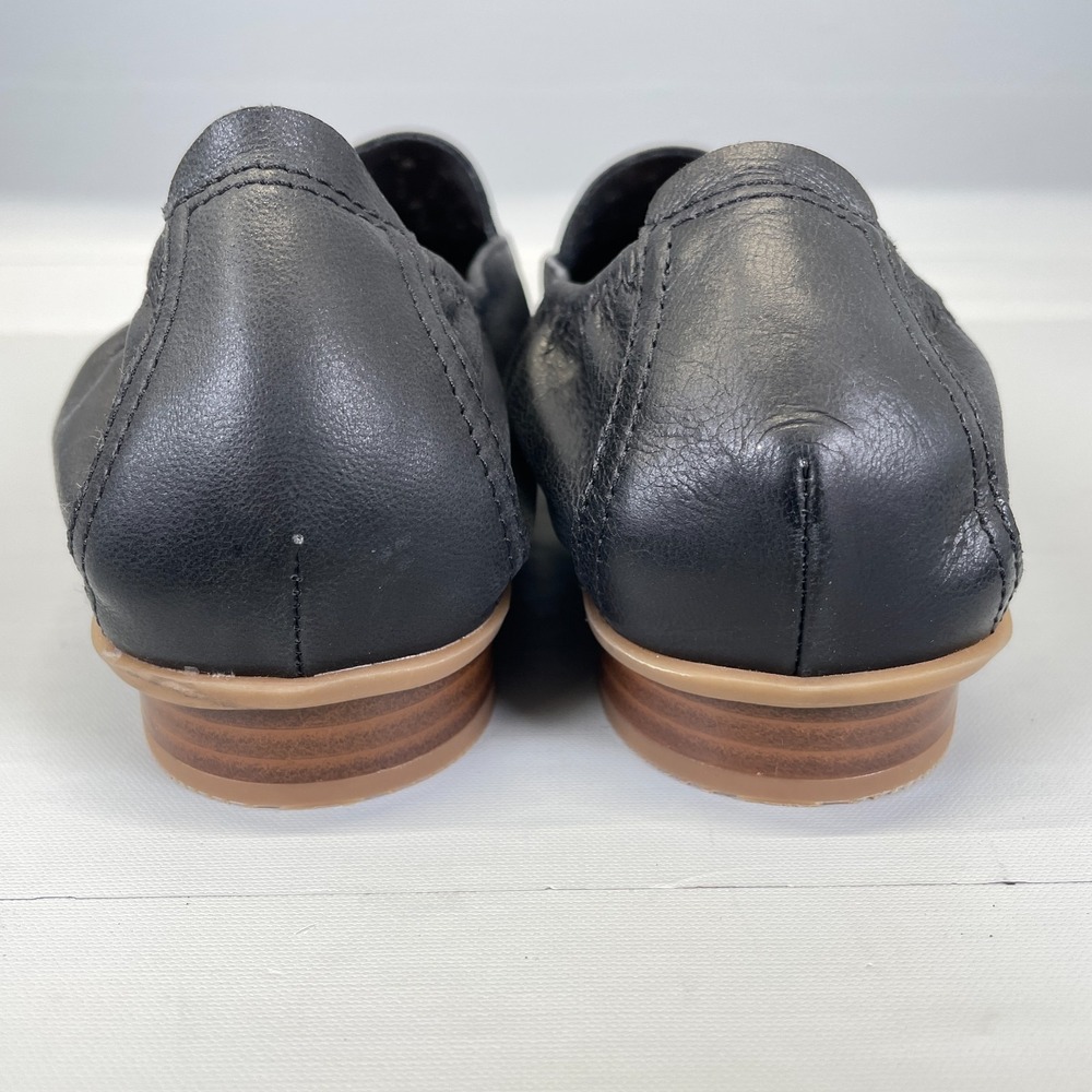 Clarks Sarafyna Sky Loafers Womens Size 8.5 Wide Black Leather Perforated Shoes - Picture 5 of 10